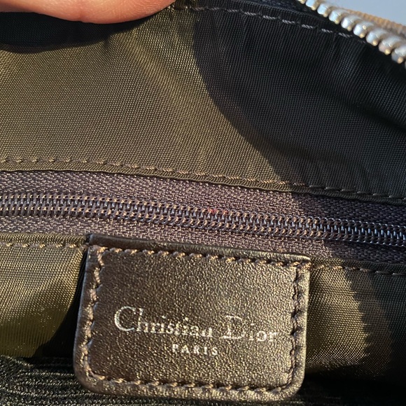 Dior Brown Coated Canvas Trottuer Romantique Floral Bow Small Boston Bag. - Picture 5 of 5